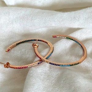 Hoop ‘Rainbow’ Multicolor Earrings